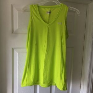 FINAL Under Armour Loose Fit Neon Green Tank